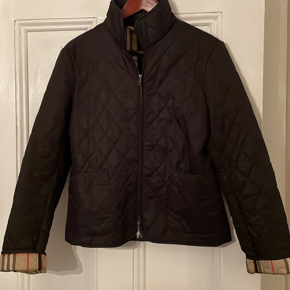 BURBERRY women’s quilted zipper jacket